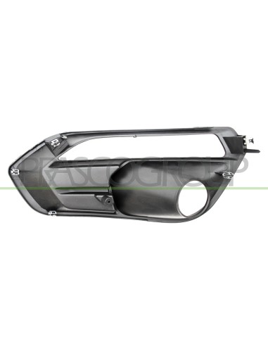 GRIGLIA DESTRA PARAURTI ANTERIORE NERA GOFFRATA CON SEDE FENDI CON SEDE LUCE DIURNA IVECO DAILY Mod. 11-19 - 05-24