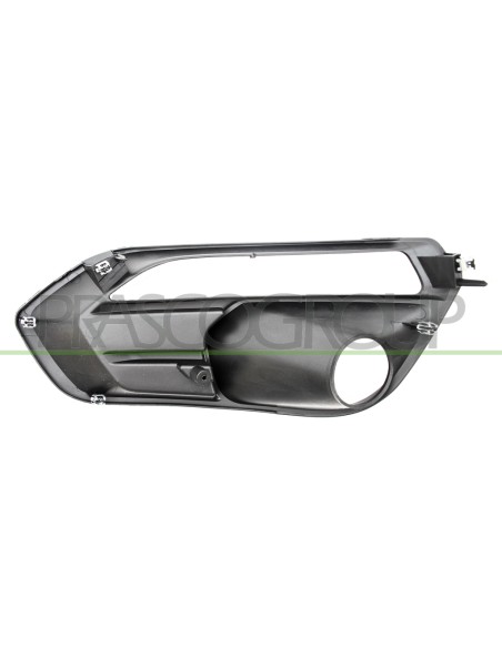 GRIGLIA DESTRA PARAURTI ANTERIORE NERA GOFFRATA CON SEDE FENDI CON SEDE LUCE DIURNA IVECO DAILY Mod. 11-19 - 05-24