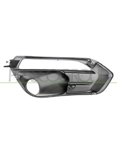 GRIGLIA SINISTRA PARAURTI ANTERIORE NERA GOFFRATA CON SEDE FENDI CON SEDE LUCE DIURNA IVECO DAILY Mod. 11-19 - 05-24 2
