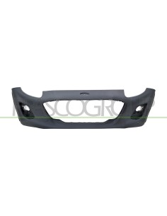 PARAURTI ANTERIORE CON PRIMER CON TAPPO COPRI GANCIO CON FORI PDC+SUPPORTI CON TRACCE PARK ASSIST 2