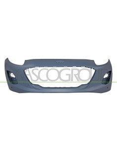 PARAURTI ANTERIORE CON PRIMER CON TAPPO COPRI GANCIO CON FORI PDC+PARK ASSIST 2