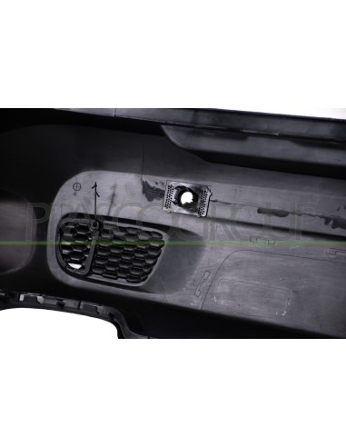 PARAURTI POSTERIORE INFERIORE NERO GOFFRATO CON FORI PDC+SUPPORTI MOD. LIMITED