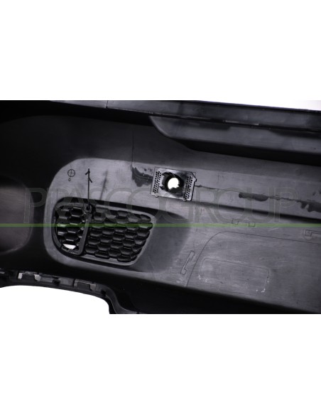 PARAURTI POSTERIORE INFERIORE NERO GOFFRATO CON FORI PDC+SUPPORTI MOD. LIMITED