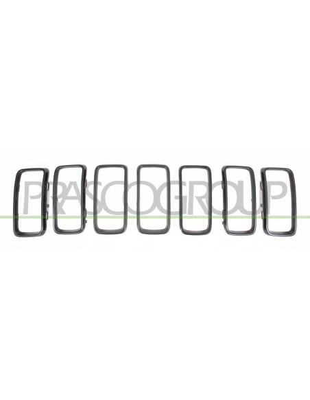 MODANATURA GRIGLIA RADIATORE GRIGIA SCURA MOD. TRAILHAWK (7PEZZI)