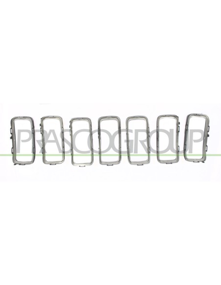 MODANATURA GRIGLIA RADIATORE GRIGIA SCURA MOD. TRAILHAWK (7PEZZI)