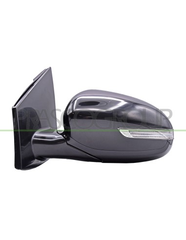 RETROVISORE SINISTRO ELETTRICO NERO CON FANALE CONVESSO