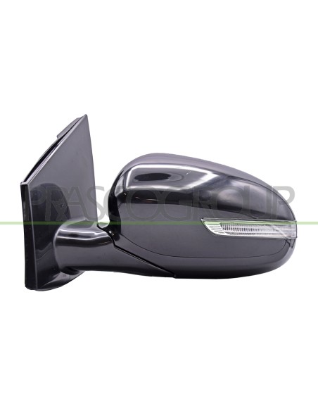 RETROVISORE SINISTRO ELETTRICO NERO CON FANALE CONVESSO