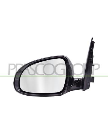 RETROVISORE SINISTRO ELETTRICO NERO CON FANALE CONVESSO