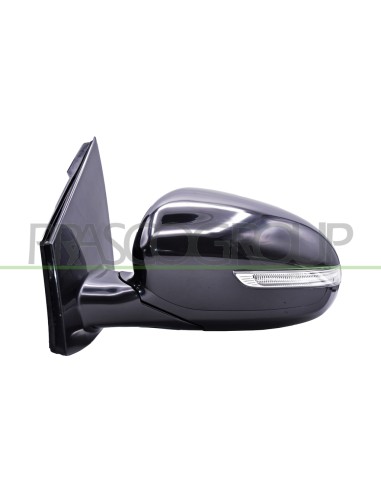 RETROVISORE SINISTRO ELETTRICO NERO TERMICO CON FANALE CONVESSO