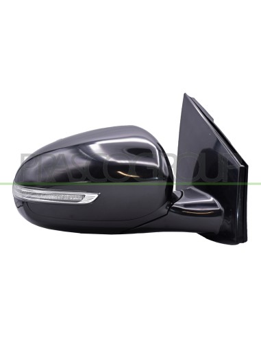 RETROVISORE DESTRO ELETTRICO NERO CON FANALE CHIUDIBILE CONVESSO