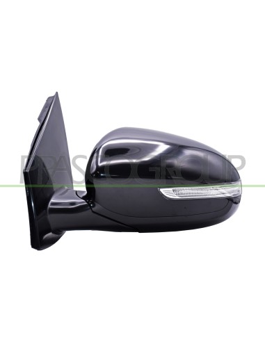 RETROVISORE SINISTRO ELETTRICO NERO CON FANALE CHIUDIBILE CONVESSO