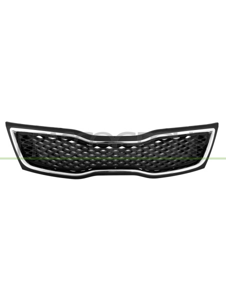 GRIGLIA RADIATORE NERA CON CORNICE CROMATA