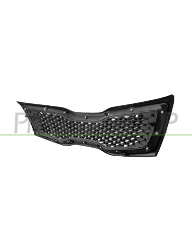 GRIGLIA RADIATORE NERA CON CORNICE CROMATA