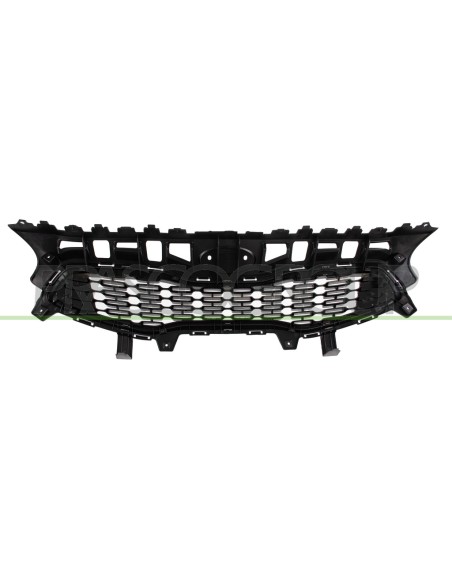 GRIGLIA RADIATORE NERA CON CORNICE CROMATA