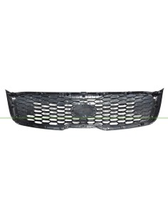 GRIGLIA RADIATORE NERA LUCIDA CON CORNICE CROMATA CON INSERTI CROMATI 2