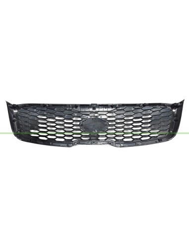 GRIGLIA RADIATORE NERA LUCIDA CON CORNICE CROMATA CON INSERTI CROMATI