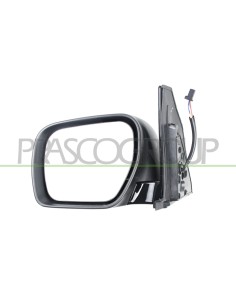 RETROVISORE SINISTRO ELETTRICO NERO CON FANALE CONVESSO CON CALOTTA CROMATA 5 PINS 2