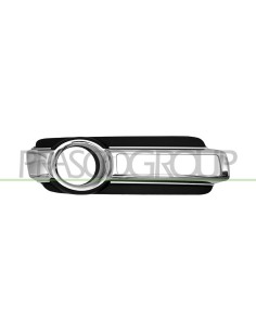 GRIGLIA DESTRA PARAURTI ANTERIORE NERA CON SEDE FENDI CON MODANATURA CROMATA CON SEDE LUCE DIURNA MITSUBISHI PAJERO Mod. 11-15
