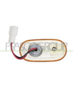 FANALE LATERALE DESTRO-SINISTRO ARANCIO CON PORTALAMPADA E CAVI 2
