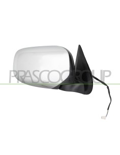 RETROVISORE DESTRO ELETTRICO NERO CONVESSO CON CALOTTA CROMATA