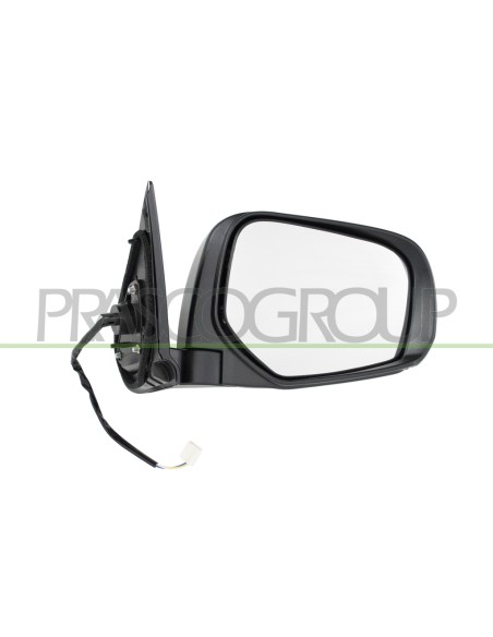 RETROVISORE DESTRO ELETTRICO NERO CONVESSO CON CALOTTA CROMATA