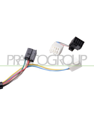 RETROVISORE SINISTRO ELETTRICO NERO TERMICO CON FANALE BRACCIO CORTO CONVESSO 7 PINS