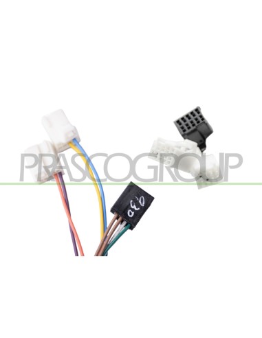 RETROVISORE DESTRO ELETTRICO NERO TERMICO CHIUDIBILE CON FANALE BRACCIO CORTO CONVESSO 9 PINS