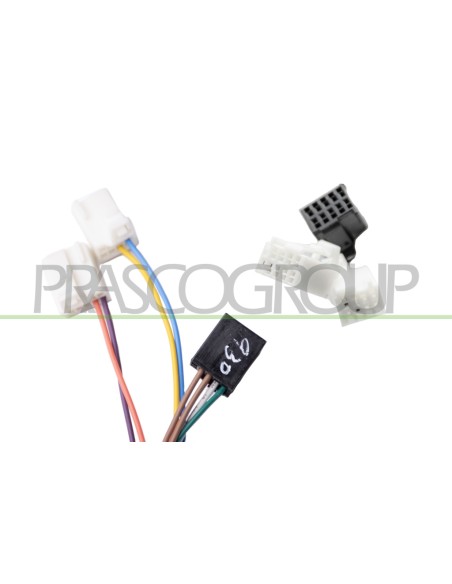 RETROVISORE DESTRO ELETTRICO NERO TERMICO CHIUDIBILE CON FANALE BRACCIO CORTO CONVESSO 9 PINS