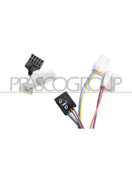 RETROVISORE SINISTRO ELETTRICO NERO TERMICO CHIUDIBILE CON FANALE BRACCIO CORTO CONVESSO 9 PINS