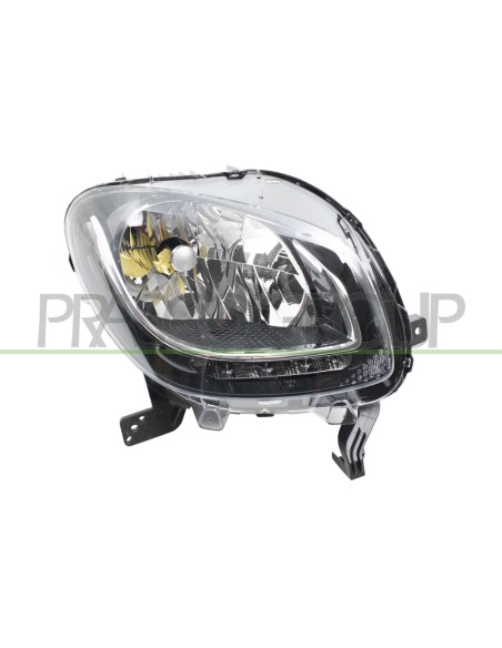 PROIETTORE DESTRO H4 ELETTRICO CON LUCE DIURNA NERO LED VERSIONE BASE LINE