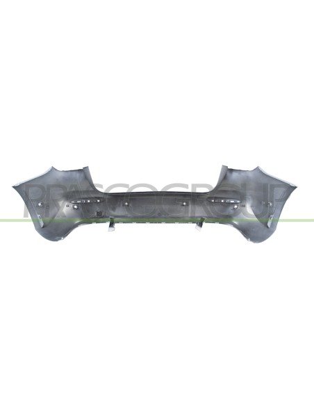 PARAURTI POSTERIORE CON PRIMER CON TAPPO COPRI GANCIO TRAINO CON FORI PDC E PARK ASSIST+SUPPORTI MOD. 5 PORTE