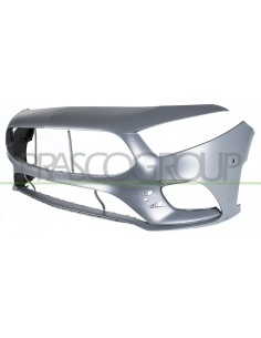 PARAURTI ANTERIORE CON PRIMER CON TAPPO COPRI GANCIO CON FORI PDC CON FORI PARK ASSIST+SUPPORTI CON FORO TELECAMERA MOD. A35 AMG