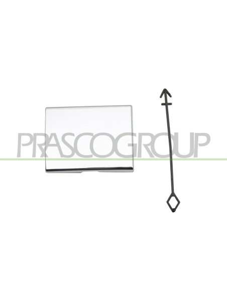 TAPPO COPRI GANCIO TRAINO PARAURTI POSTERIORE CROMATO