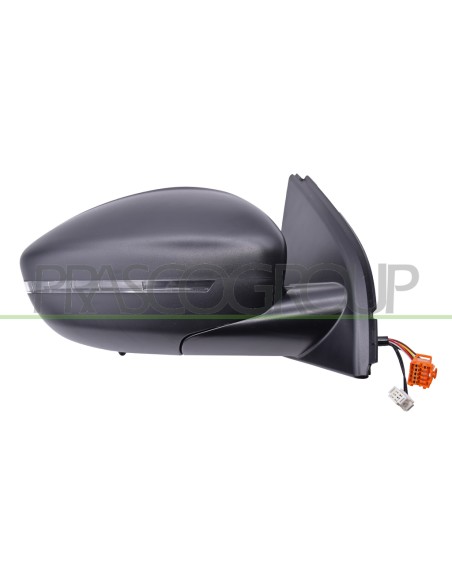 RETROVISORE DESTRO ELETTRICO NERO TERMICO CON FANALE CON SONDA CONVESSO 8 PINS