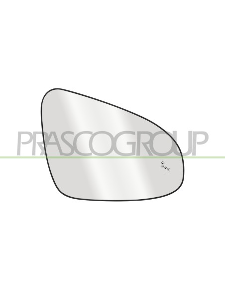 PIASTRA SPECCHIO DESTRA TERMICA CON BLIS CONVESSA TOYOTA C HR Mod. 09-16 - 12-19
