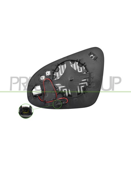 PIASTRA SPECCHIO DESTRA TERMICA CON BLIS CONVESSA TOYOTA C HR Mod. 09-16 - 12-19