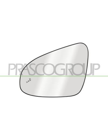 PIASTRA SPECCHIO SINISTRA TERMICA CON BLIS CONVESSA TOYOTA C HR Mod. 09-16 - 12-19