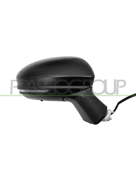 RETROVISORE DESTRO ELETTRICO NERO TERMICO CON FANALE CON SONDA CONVESSO 9 PINS