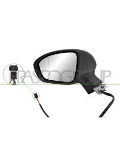 RETROVISORE SINISTRO ELETTRICO NERO TERMICO CON FANALE ASFERICO 7 PINS 2