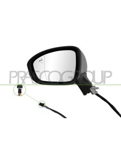 RETROVISORE SINISTRO ELETTRICO CON PRIMER TERMICO CHIUDIBILE CON FANALE CON BLIS ASFERICO 10 PINS 2
