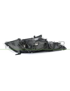 PROIETTORE SINISTRO H7+H7 ELETTRICO CON MOTORE CROMATO BORDO NERO 2