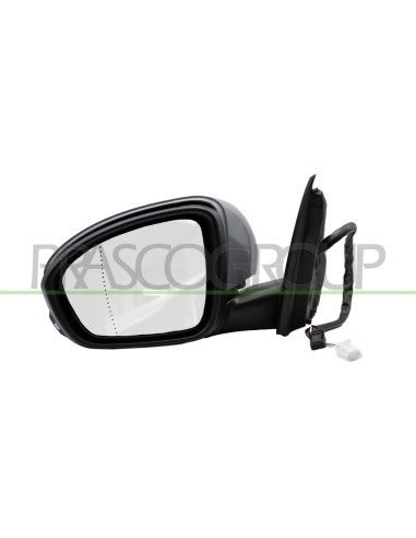 RETROVISORE SINISTRO ELETTRICO CON PRIMER TERMICO CHIUDIBILE CON FANALE CON LUCE CORTESIA ASFERICO 11 PINS