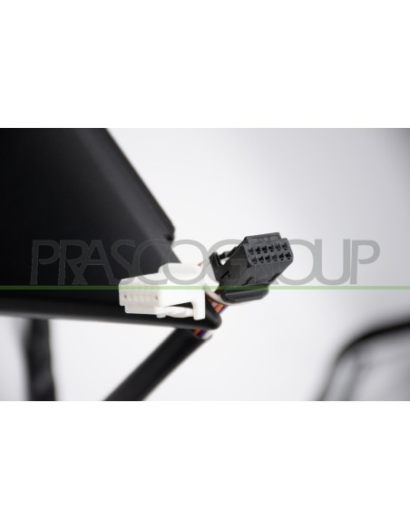 RETROVISORE SINISTRO ELETTRICO CON PRIMER TERMICO CHIUDIBILE CON FANALE CON LUCE CORTESIA ASFERICO 11 PINS