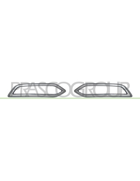 KIT MODANATURE CROMATE SPOILER PARAURTI POSTERIORE MOD. 4 PORTE (DESTRA+SINISTRA) RENAULT MEGANE Mod. 02-20 - 05-24