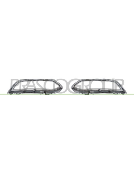 KIT MODANATURE CROMATE SPOILER PARAURTI POSTERIORE MOD. 4 PORTE (DESTRA+SINISTRA) RENAULT MEGANE Mod. 02-20 - 05-24