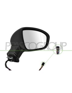 RETROVISORE DESTRO ELETTRICO NERO TERMICO CON FANALE CON SONDA ASFERICO 9 PINS 2