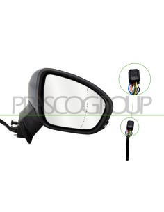 RETROVISORE DESTRO ELETTRICO CON PRIMER TERMICO CON FANALE CON SONDA ASFERICO 9 PINS RENAULT CAPTUR Mod. 12-19 - 03-24 2