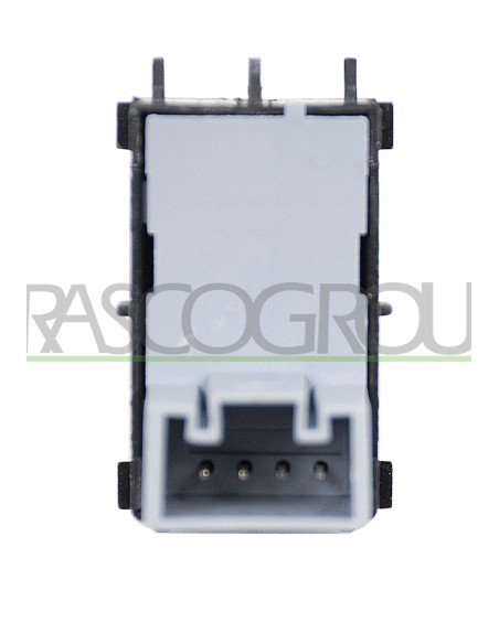 INTERRUTTORE ALZACRISTALLO PORTA ANTERIORE DESTRA NERO BORDO CROMATO 4 PINS