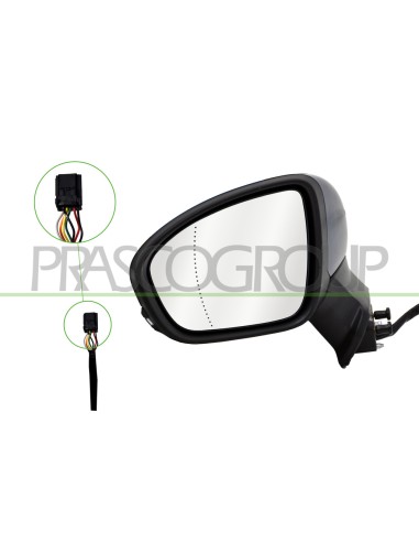 RETROVISORE SINISTRO ELETTRICO CON PRIMER TERMICO CON FANALE ASFERICO 7 PINS
