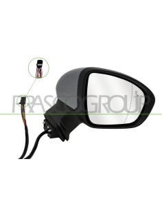 RETROVISORE DESTRO ELETTRICO CON PRIMER TERMICO CHIUDIBILE CON FANALE CON SONDA CON BLIS ASFERICO 12 PINS 2